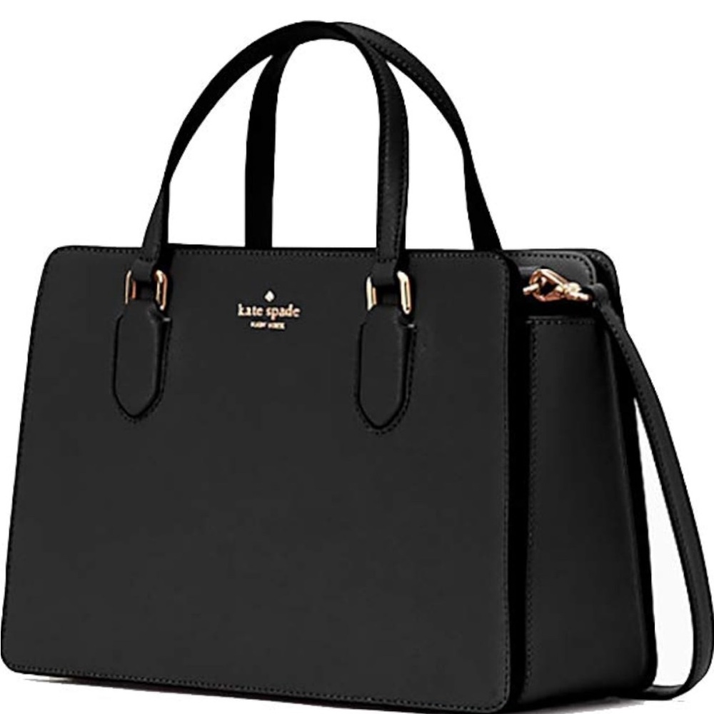 Kate Spade Laurel Way Reese Leather Crossbody Bag Purse Handbag black